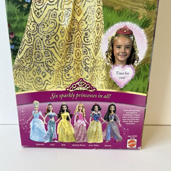 2005 Disney Princess Glitter Princess Snow White Doll W/ Tiara New In Box - Picture 8 of 10